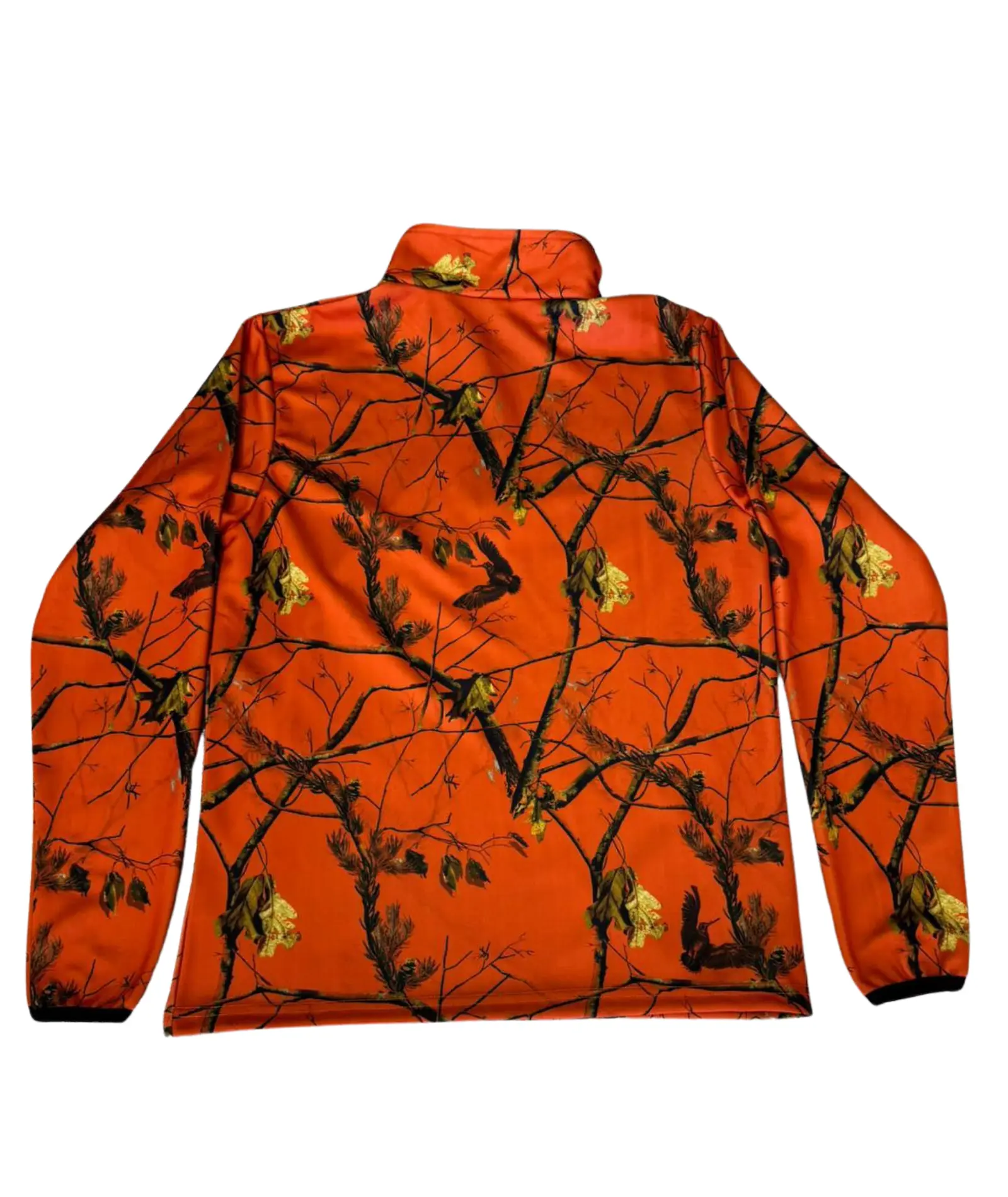 Yarım Fermuarlı Orman Desenli-detail