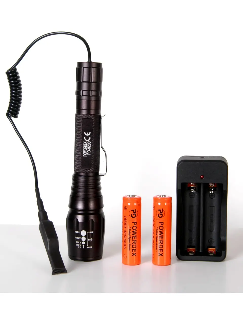 Renkstore 10w 800 Lümen Cree T6 Led Pd-8200 Profesyonel Avcı Tüfek Feneri-detail