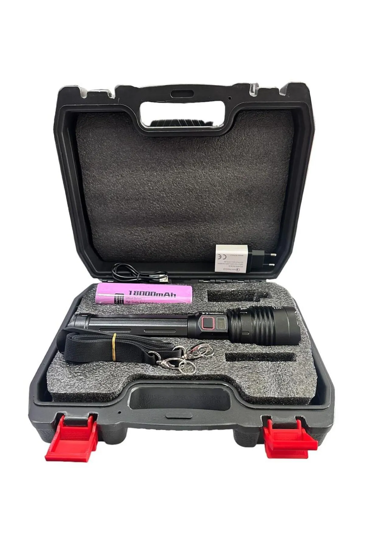 50 Watt 5000 Lümen Profesyonel Büyük Şarjlı Avcı El Feneri Pd-12500-detail