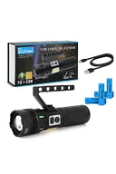 Wt-703 15.000 Lümen Tg+cob Led Şarjlı El Feneri