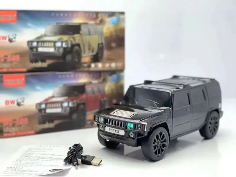 Junglee Ws-590 Hummer Oto Tasarımlı Bluetooth Hoparlör Sd Kart Usb Fm Radyolu Kablosuz Speaker