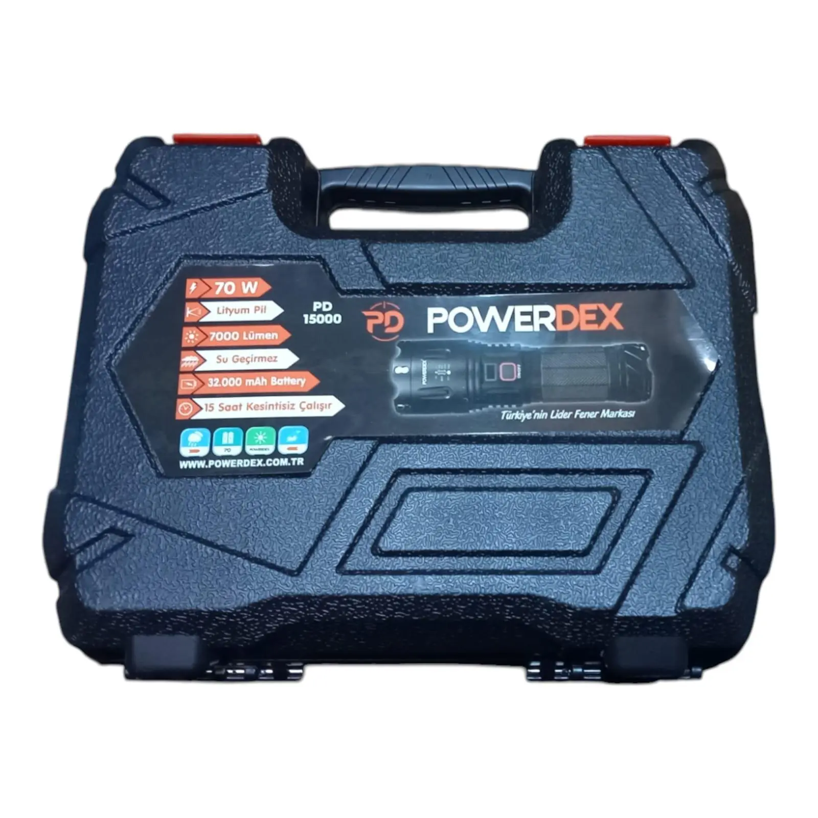 Pd-15000 Profesyonel Büyük Avcı Feneri 70w 7000 Lümen Zoomlu
