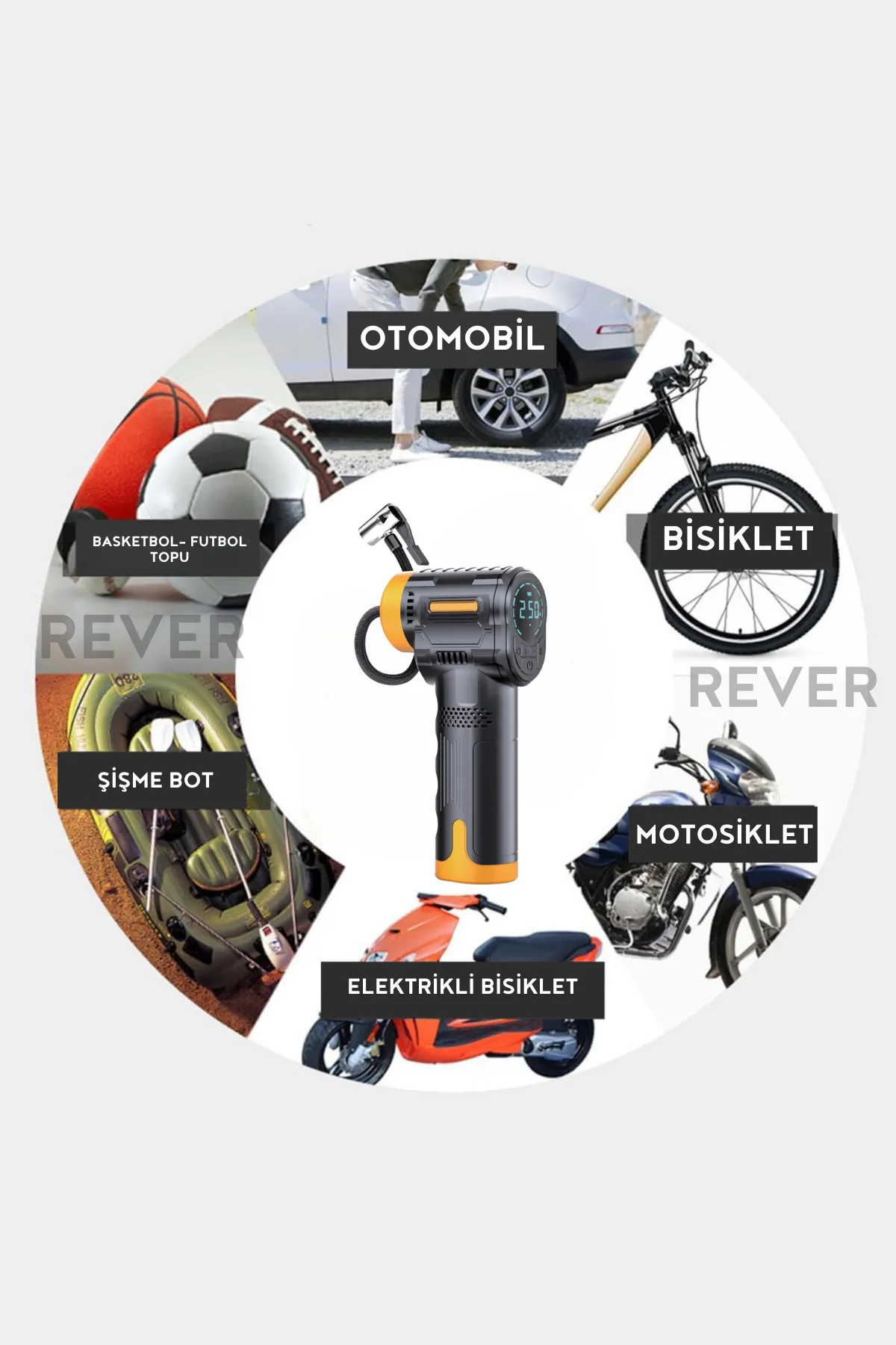 Araba Bisiklet Top Şişirme Şarjlı Otomatik Ürün-detail